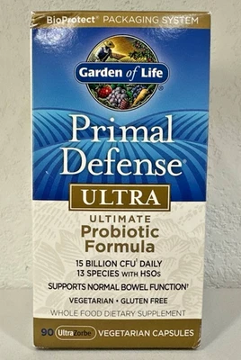 Garden of Life Primal Defense Fórmula Ultra Probiótica 90 VCaps EXP 02/2026 Foto 1 de 4