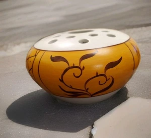 Vintage Ceramic Flower Frog Vase Radford Hand Painted England - Picture 1 of 8