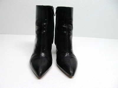 Sam Edelman Hilty 靴子黑色漆皮尖头女式 7 M 码 — 第 1/4 张图片