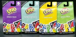 UNO Add-on Bundle Packs: Speed/Stack/Reverse/Swap - Increase FUN & the Penalty!! - Picture 1 of 17