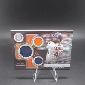 2024 Topps Tribute - Triple Relics Yordan Alvarez #TTR-YA Blue /150 (MEM) - Picture 1 of 1