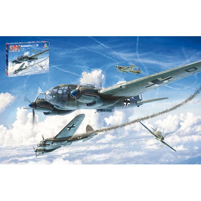 HE 111 H-6 BATTLE OF BRITAIN 80th ANN.KIT 1:72 Italeri Kit Aerei Modellino Nuovo - Immagine 1 di 3