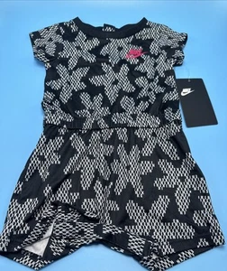 Nike Black And Red Romper Size 9 Months‎ - Picture 1 of 4