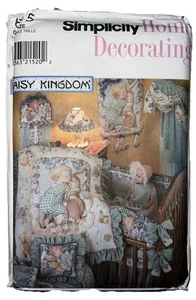 Vtg 90’s Daisy Kingdom Nursery Baby Room  Simplicity Sewing Bedding Pattern 9680 - Picture 1 of 2