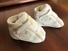 Rare Vintage Soft Leather Nike White High top Baby Shoes Size 1