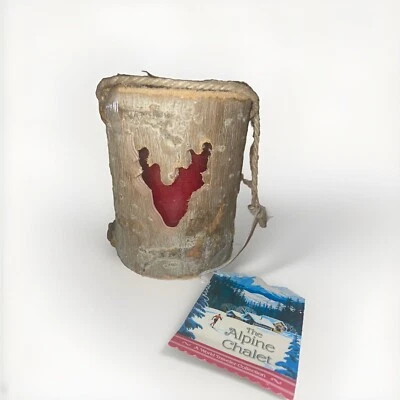 NUEVO CON ETIQUETAS - CHALET ALPINO World Traveler Lámpara Decoración Madera con Vela Acogedora Escapada de Invierno Foto 1 de 4