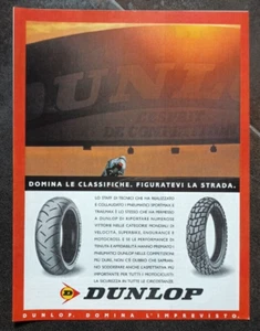 ADVERTISING PUBBLICITA' DUNLOP DOMINA LE CLASSIFICHE FIGURATIVI LA STRADA - Picture 1 of 1