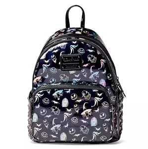 Loungefly Disney Nightmare Before Christmas Iridescent Cast Mini Rucksack Parks - Bild 1 von 3
