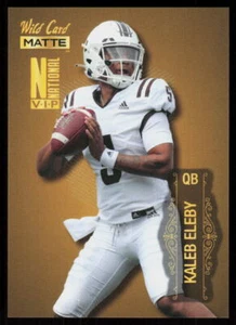 2022 Wild Card Matte GOLD Kaleb Eleby #MBN-13 Football W Michigan - Picture 1 of 2