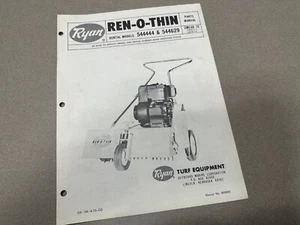 Jacobsen Ryan Ren-O-Thin Renothin Service Parts Manual 544444 544629 UR18-1-7 -4 - Picture 1 of 1