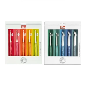 Prym Crochet Hook - Ergonomic Soft Grip - Choice of 2 Sets or Both - Picture 1 of 6