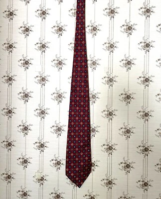 Polo Ralph Lauren Neck Tie Adult Mens Red Floral 100% Silk   Made in USA - Image 1 of 4