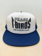 Vintage Pease Air Force Thunderbirds T-Bird USA Military Trucker Hat Snapback