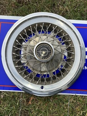 15" 1974 75 76 78 79 Ford Thunderbird wire Design Hubcap Wheel Cover - Изображение 1 из 4