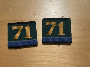 WW2/ Cold War Swiss Army Infantry Collar Tabs 