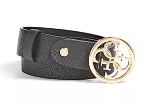 Cinturón de cuero GUESS SANDRINE acortable negro, cinturón de mujer ajustable Women Belt - Imagen 1 de 6
