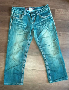 Vaqueros hidráulicos auténticos vintage de mezclilla para niñas talla 9/10 elásticos - Imagen 1 de 4