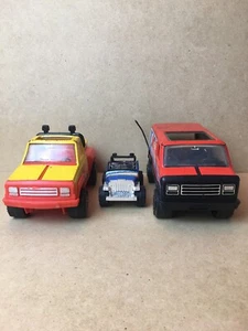 Lote Tonka vintage años 70. A.J. Furgoneta, camioneta pickup y jeep Foyt Racing Team - Imagen 1 de 12