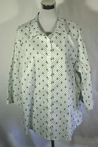 H. Moser Trachtenbluse Bluse Tracht Höllbach Baumwolle Blumen weiß grün Gr 56 - Imagen 1 de 2