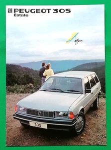 1983 PEUGEOT 305 ESTATE (Break) Sales Brochure - GT GR GRD GL GLD - Excellent! - Picture 1 of 9
