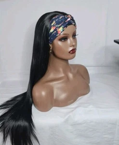 NEW 24INCH Corn Wavy Wig With Hair Headband Wigs for African Women Synthetic UK - Picture 1 of 5