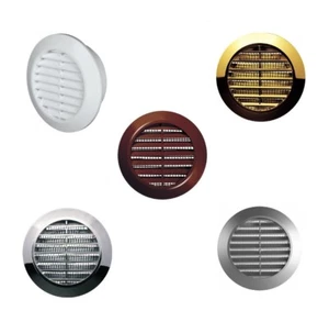 Mini Round Air Vent Grille 60mm with Flange and Fly Screen Ventilation Cover - Picture 1 of 7