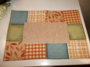 UNBRANDED SET OF 2TAPESTRY PLACEMATS FALL COLORS13x18 INCHES - Picture 1 of 2