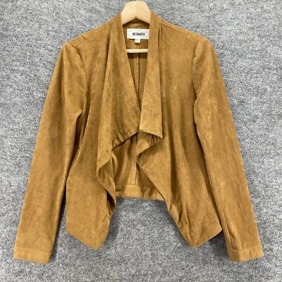 Chaqueta BB Dakota Mujer XS Marrón Frente Abierto Manga Larga Informal Sólida Comodidad Foto 1 de 4