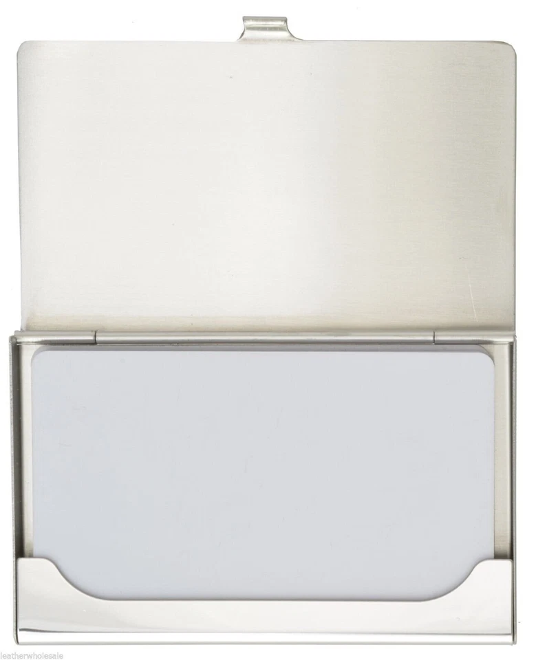 Vogue Acero Inoxidable Bolsillo Nombre Empresarial Tarjeta de Crédito ID Estuche Caja Soporte! Foto 1 de 2