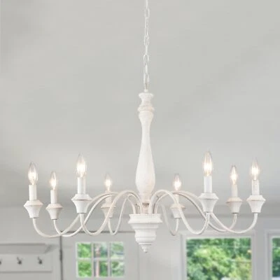 Antique Farmhouse Chandelier Ceiling Light Fixture French Country Pendant Lamp - Image 1 of 4