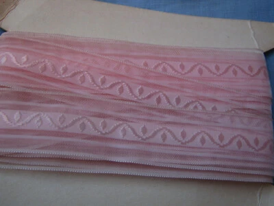 600 cm de  ruban brodé  en organza   largueur 2,4 cm - Photo 1/4