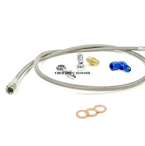 1/4" Turbo Oil Feed Pipe Straight fitting AN4 TO AN4 fitting FOR AUDI A4 A6 1.8 - Picture 1 of 8