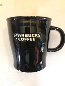 Starbucks Kaffeebecher schwarz/weiß Schriftzug New Bone China 16 Unzen 2008 postfrisch  - Bild 1 von 3