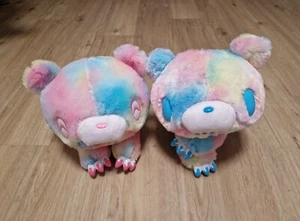 Chax GP Gloomy Bear CGP 557 Fantasy Fur lying down blue & smiling Rainbow Plush - Bild 1 von 10