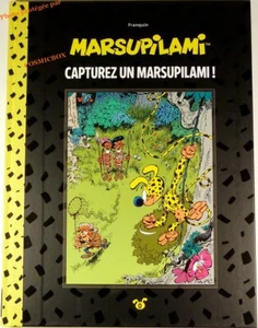 Tirage de luxe Capturez un MARSUPILAMI - bd dos toilé Franquin Hachette tome 0 - Picture 1 of 1