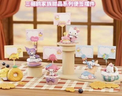 Sanrio Family Десерт Серия Заметок Украшение Слепая Коробка Подтвержденные Фигурки Игрушка - Изображение 1 из 3