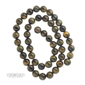 15.8" Blue Brown Tiger's Eye Round Beads ap. 8mm (8mm - 8.4mm) #28005 - Picture 1 of 1