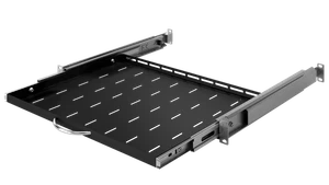 RACK Mensola telescopica standard 1U 19" 350 mm Nero - Foto 1 di 9