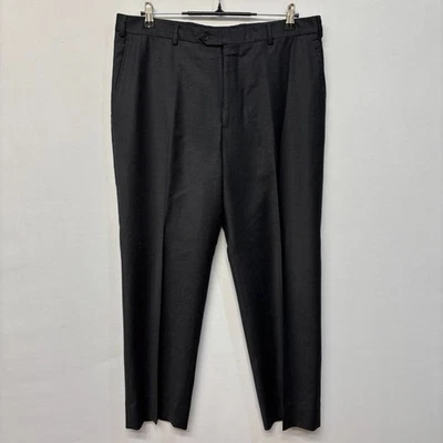 Pantalones de vestir Armani Collezioni para hombre talla 36x30 lana gris oscuro D026-6 Foto 1 de 4