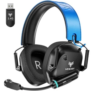 Auriculares Inalámbricos para Juegos 2.4GHz y Bluetooth 5.4 Auriculares para Juegos con Micrófono ENC... - Imagen 1 de 8