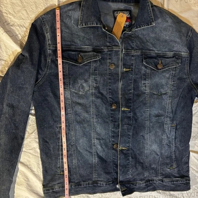 Chaqueta vaquera negra azul lucio talla L Foto 1 de 4