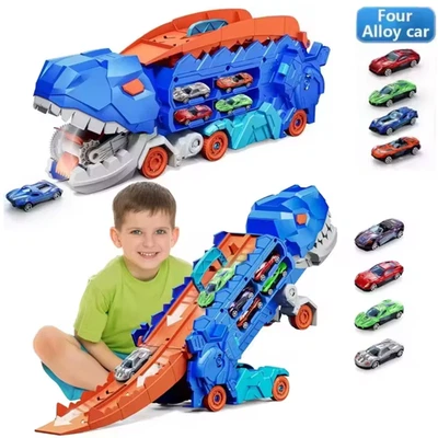 Hot Wheels Ultimate T-Rex Transporter Electronic Vehicle Storage Playset - Image 1 of 4