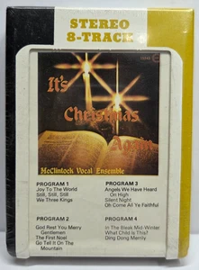 RARE McClintock Vocal Ensemble 8-Track Tape It's Christmas Again SEALED NEW NOS - Picture 1 of 4