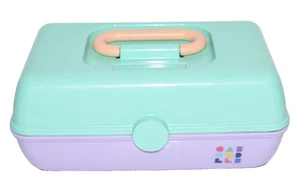 Estuche Caja Cosmética Caboodles On-The-Go Niña Maquillaje Dos Tonos Lila Verde Menta - Imagen 1 de 8