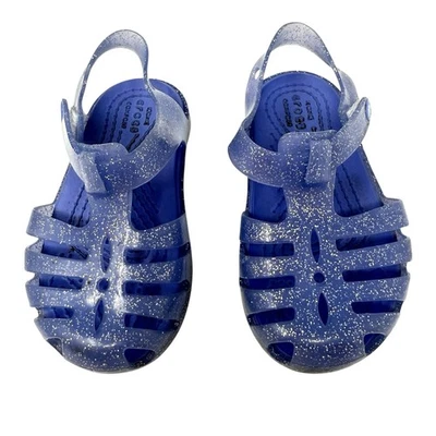 Crocs Isabella Toddler Girls Size 6 Baby Shoes Glitter Comfort Jelly Sandals - Image 1 of 4