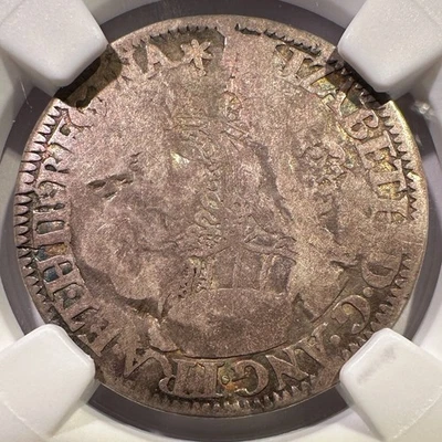 1562 Inglaterra Sixpence Moído Rainha Elizabeth I Gabinete Tonificação NGC Detalhes Finos - Imagem 1 de 3