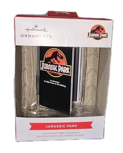 NEW  Hallmark Jurassic Park VHS Movie Christmas Ornament - Clamshell Movie - Picture 1 of 3