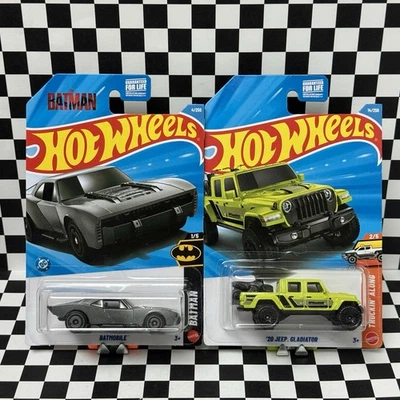 🔥 2026 Hot Wheels '20 Jeep Gladiator Series Truckin' Along  + BATMAN BATMOBILE - Image 1 of 4