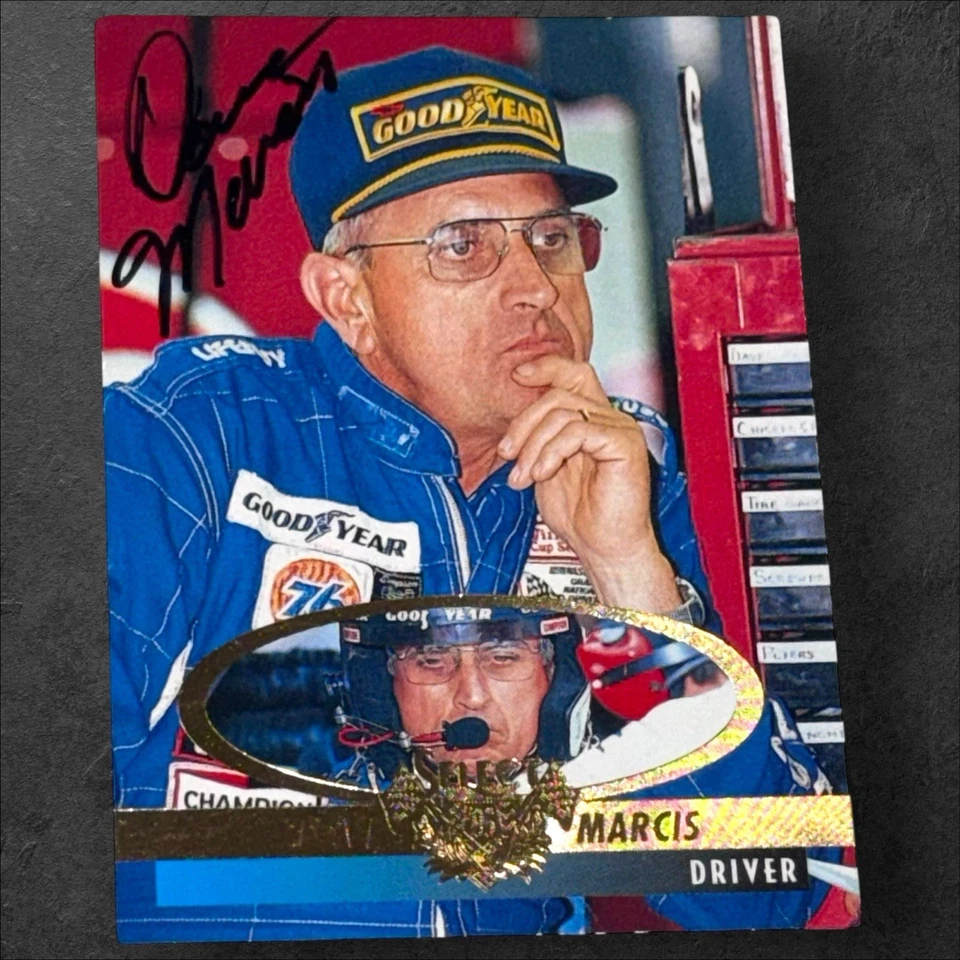 Dave Marcis 1995 PINNACLE SELECT #10 VINTAGE signed NASCAR card - Image 1 of 1