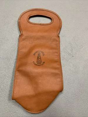 Beautiful, single leather wine carrier - Image 1 of 3